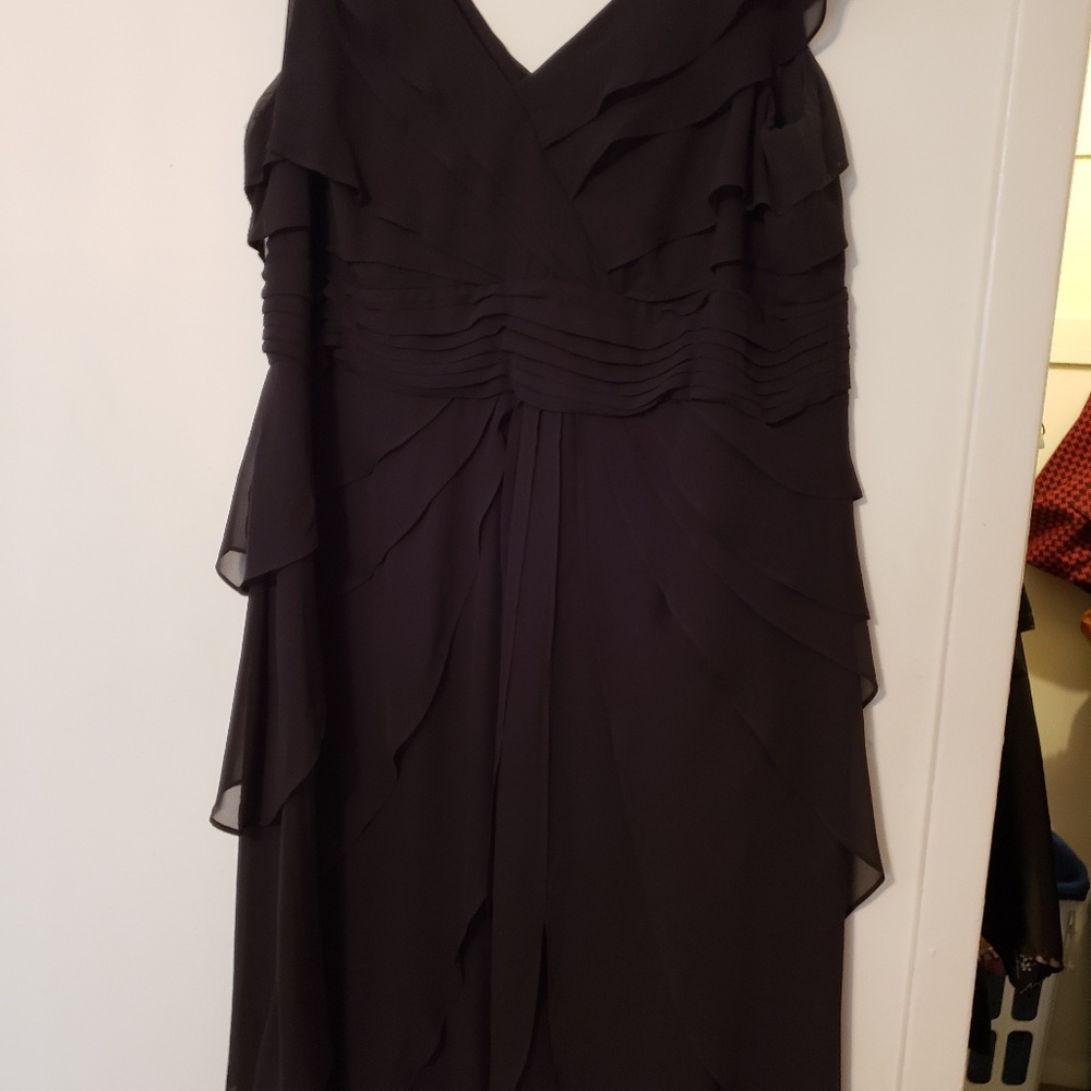 Little Black Dress w/ Ruffles Plus Size